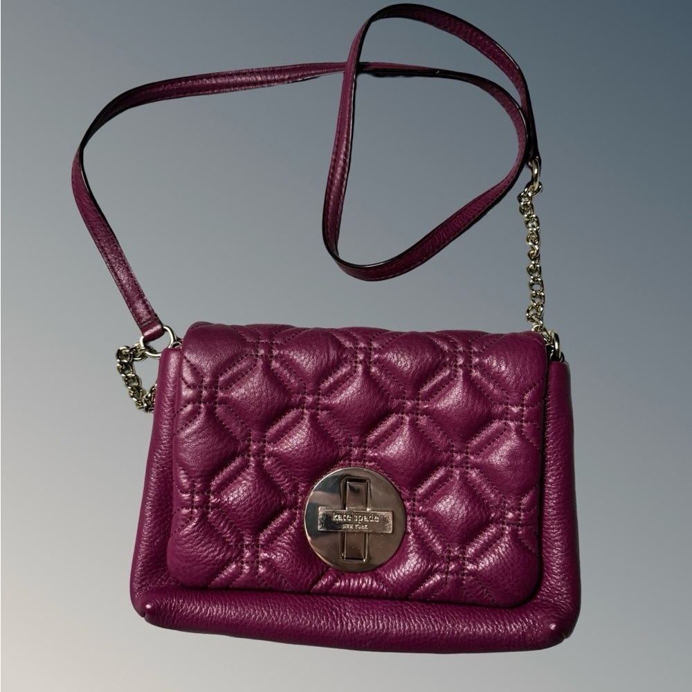 kate spade Quilted Crossbody Bag in Plum